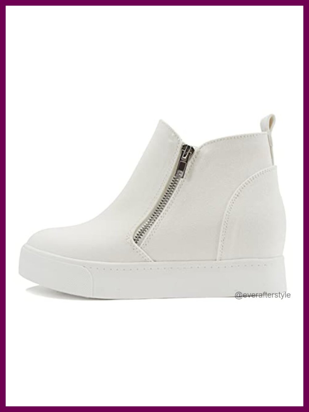 Soda Taylor Nubuck Hight Top Slip On Fashion Sneakers Platform Wedge